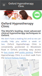 Mobile Screenshot of oxfordhypnotherapyclinic.co.uk